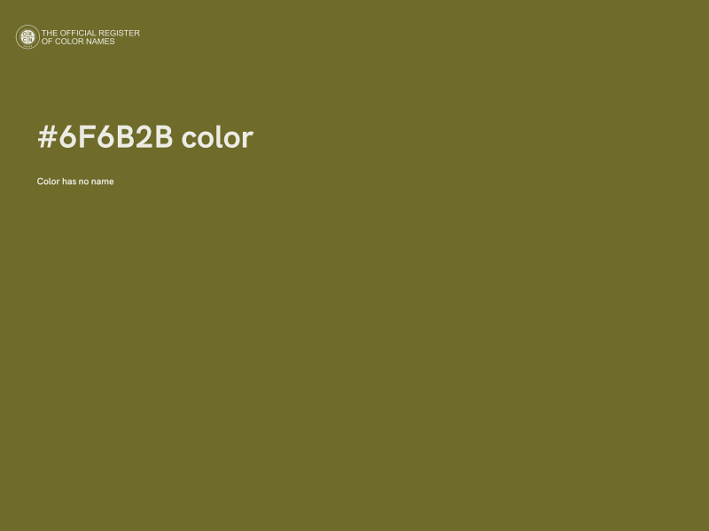 #6F6B2B color image