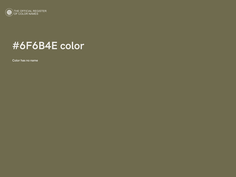 #6F6B4E color image
