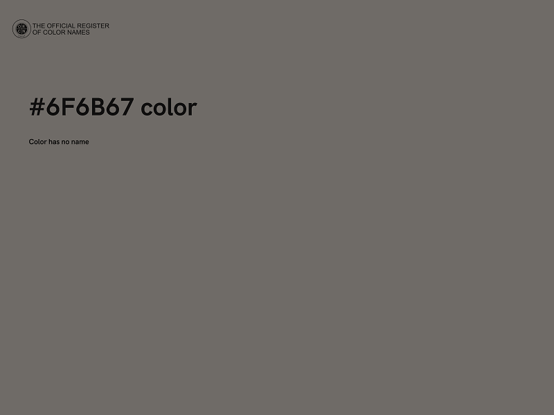 #6F6B67 color image