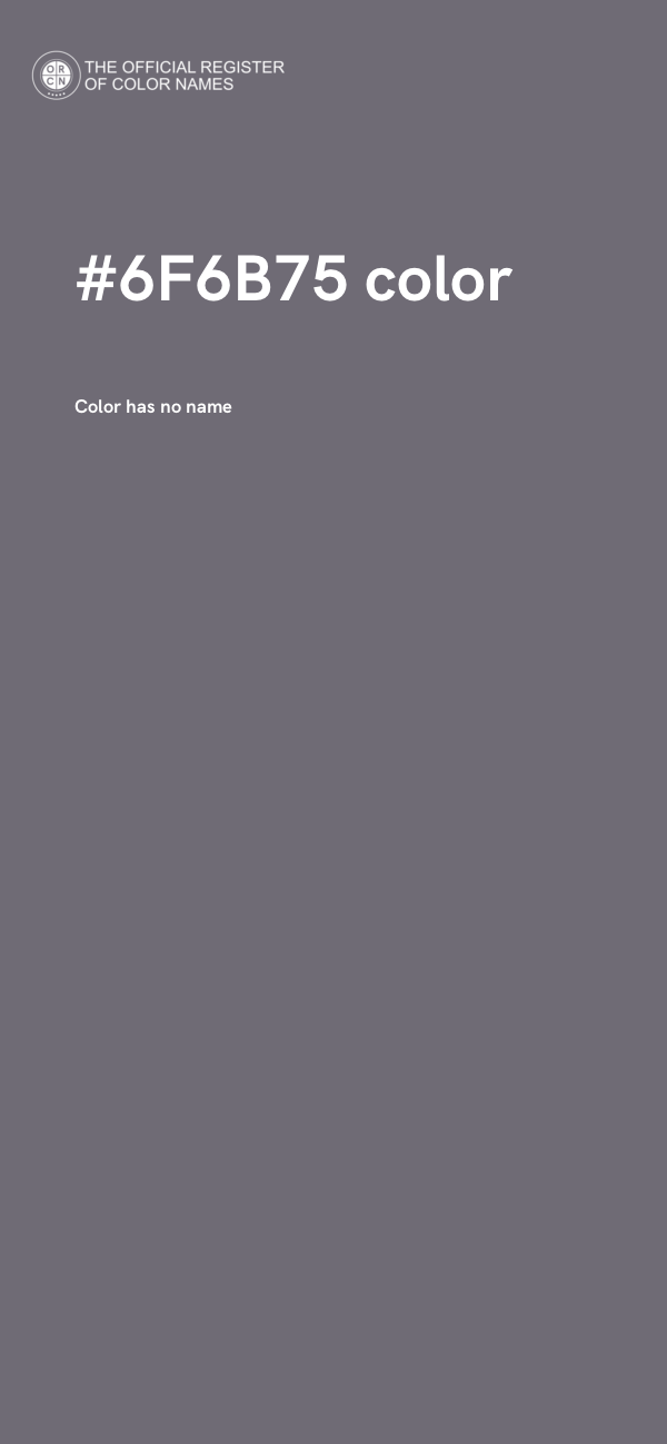 #6F6B75 color image