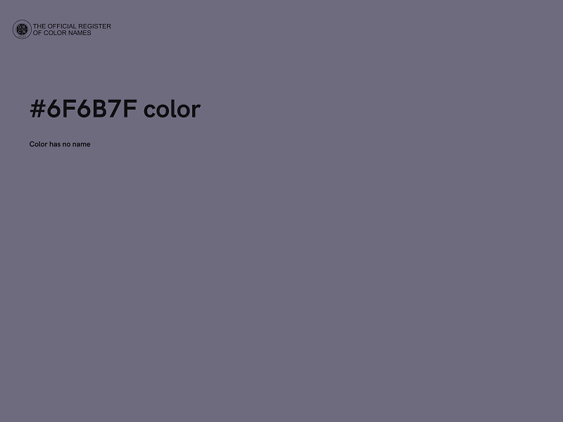 #6F6B7F color image