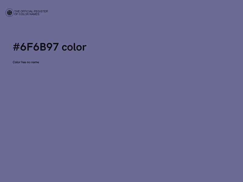 #6F6B97 color image