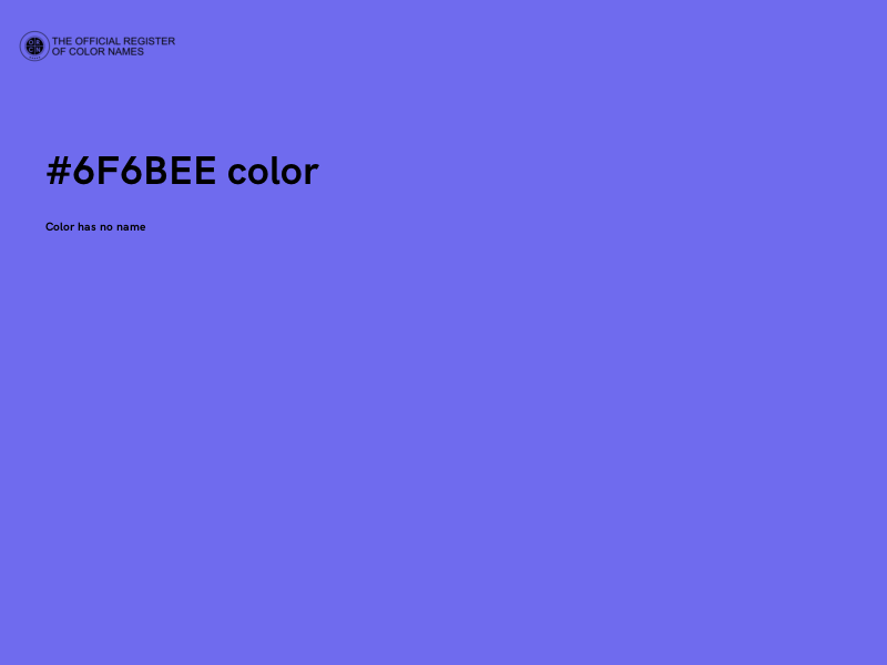 #6F6BEE color image