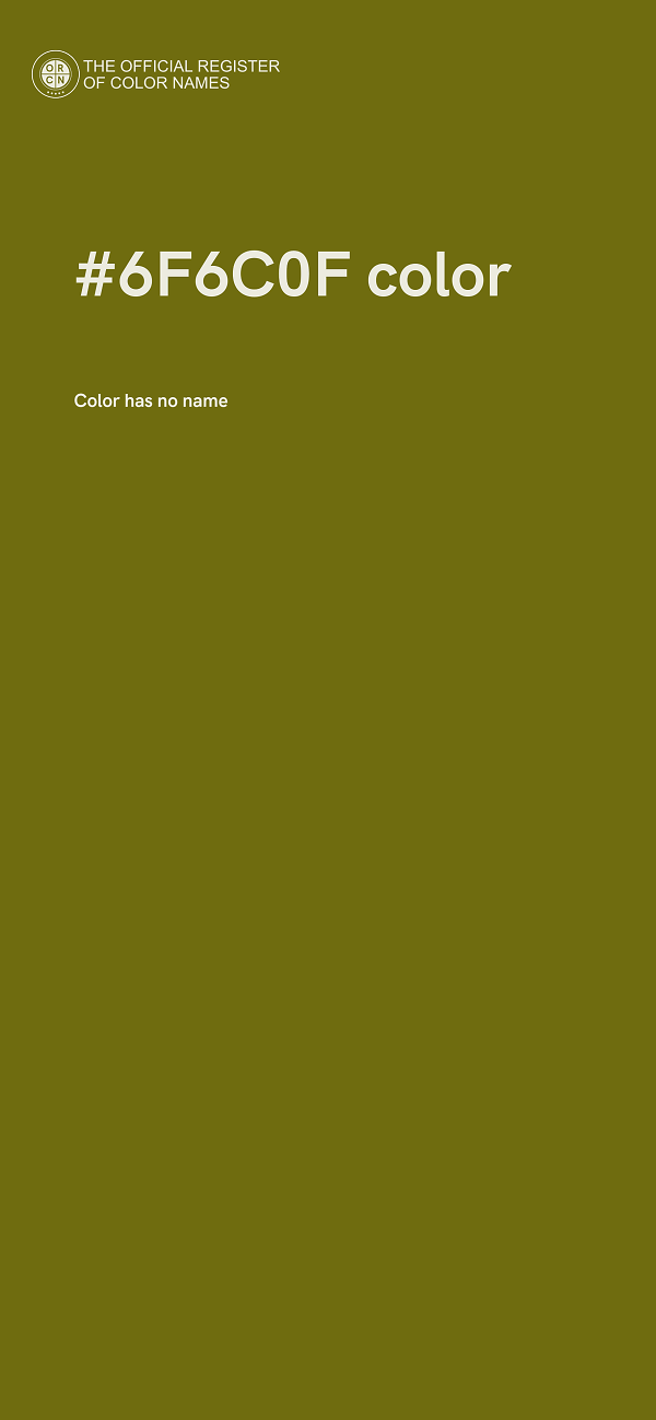 #6F6C0F color image