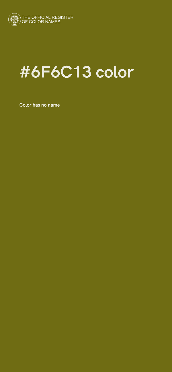 #6F6C13 color image