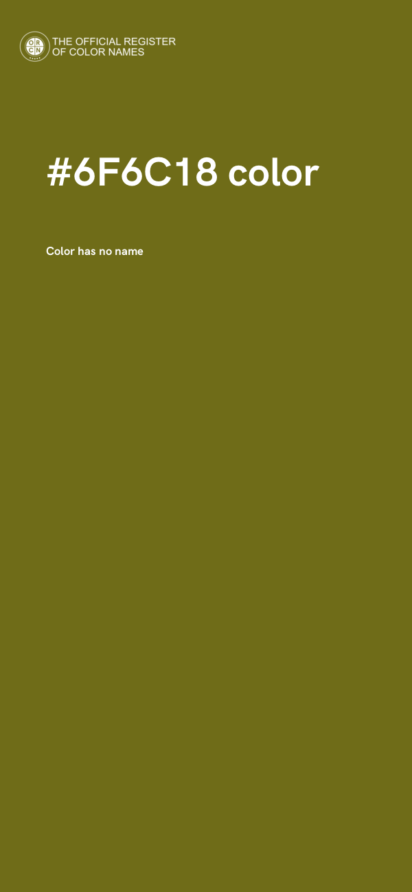#6F6C18 color image