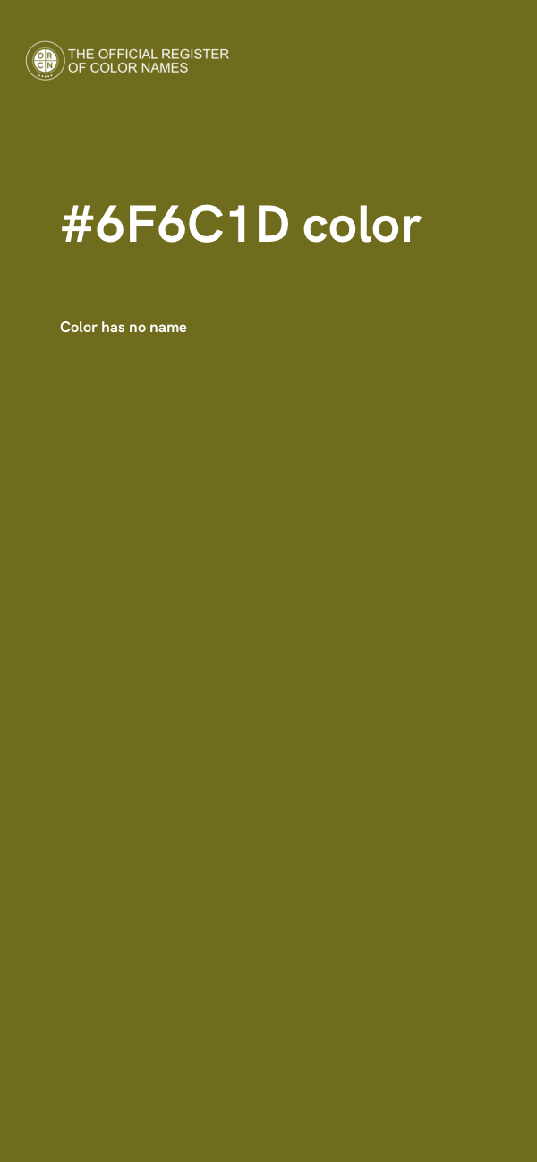 #6F6C1D color image