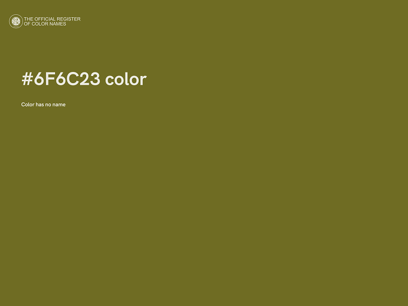 #6F6C23 color image