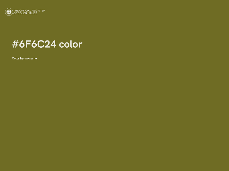 #6F6C24 color image