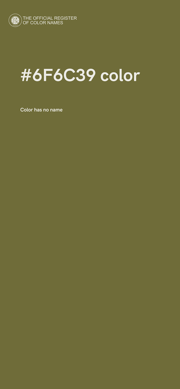 #6F6C39 color image