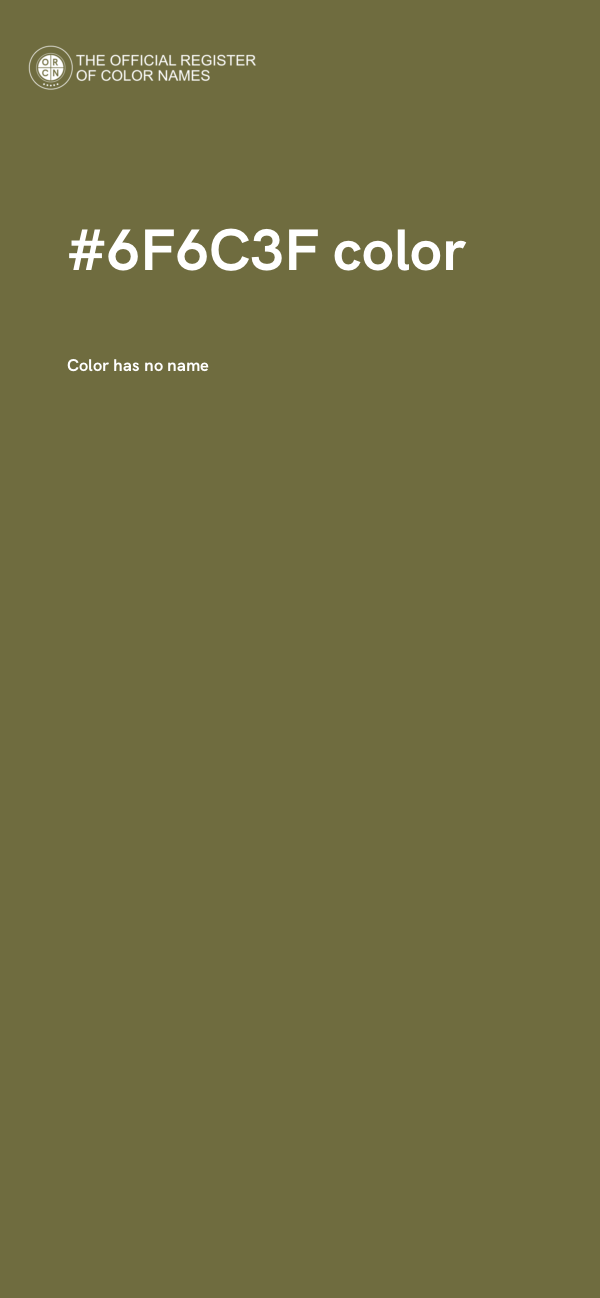 #6F6C3F color image
