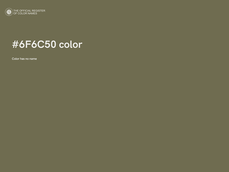 #6F6C50 color image