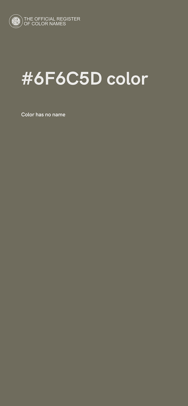 #6F6C5D color image