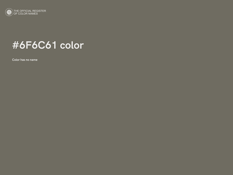 #6F6C61 color image