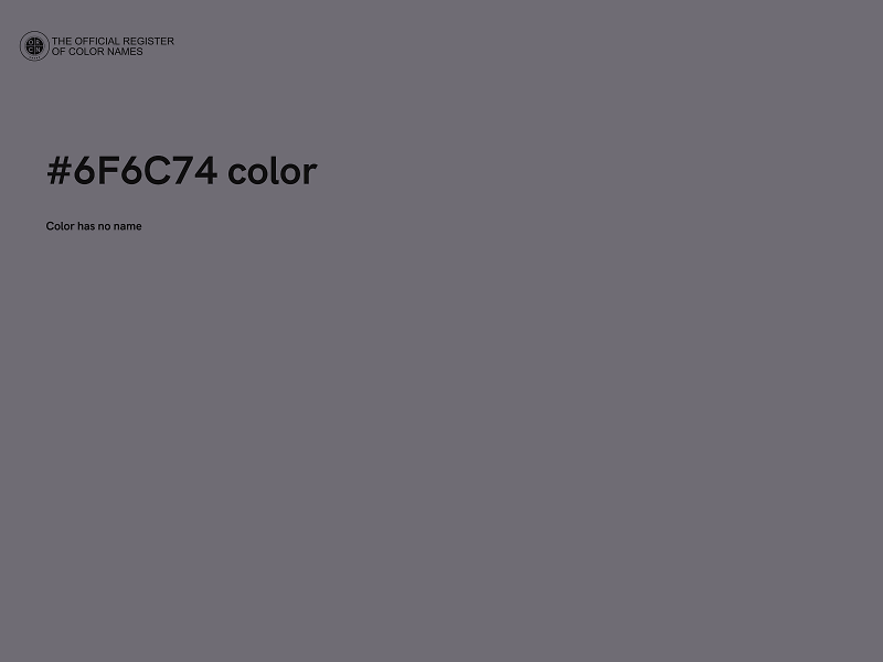 #6F6C74 color image