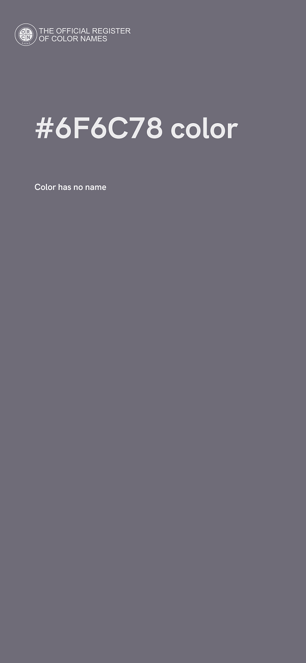 #6F6C78 color image
