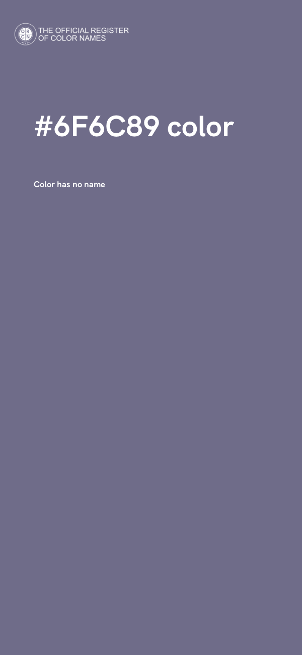 #6F6C89 color image