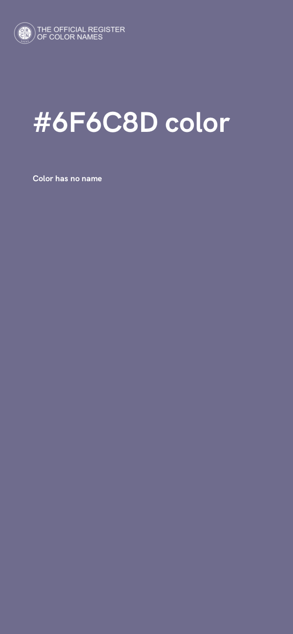 #6F6C8D color image