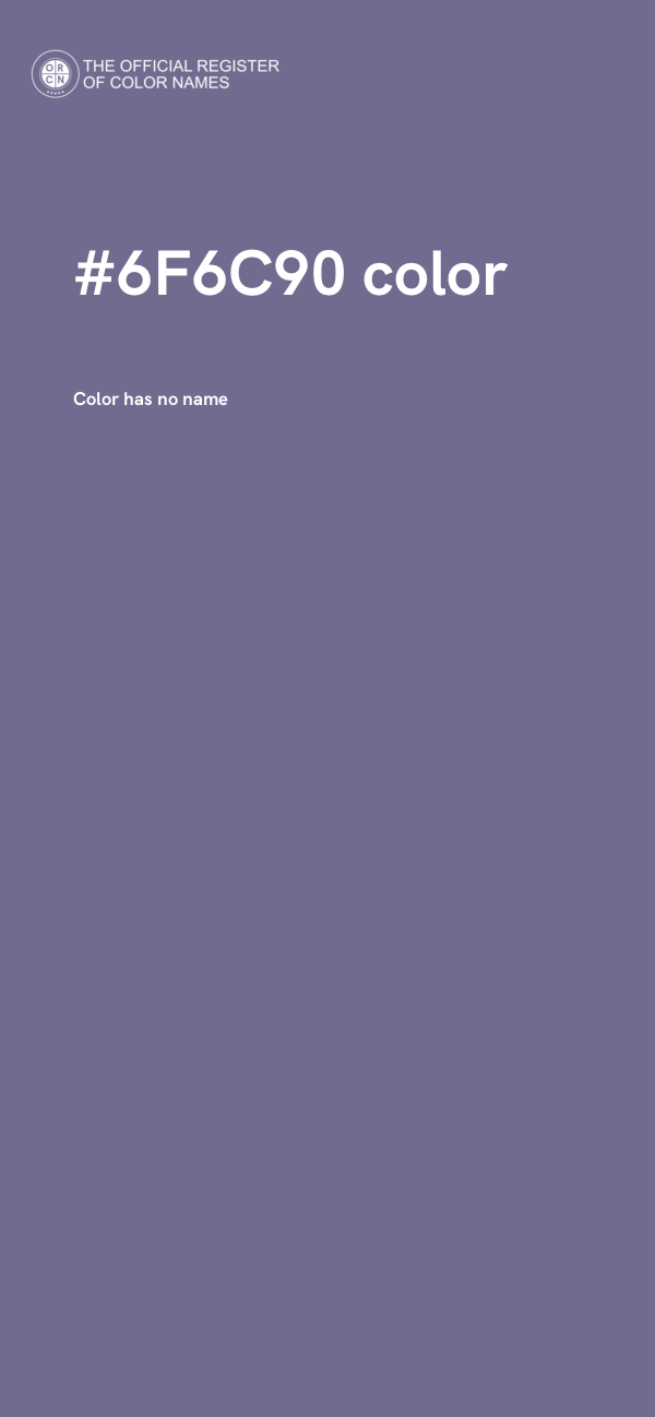 #6F6C90 color image