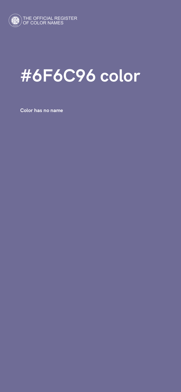 #6F6C96 color image