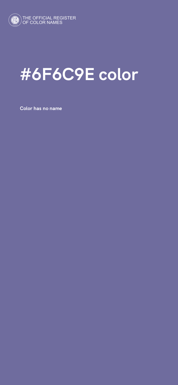 #6F6C9E color image