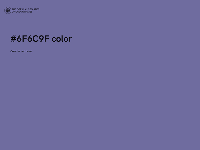 #6F6C9F color image