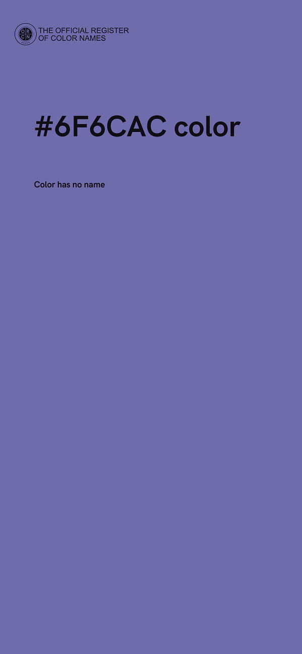 #6F6CAC color image
