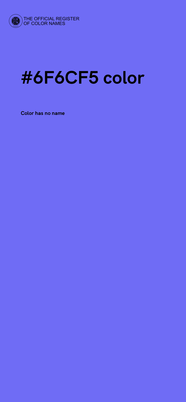 #6F6CF5 color image