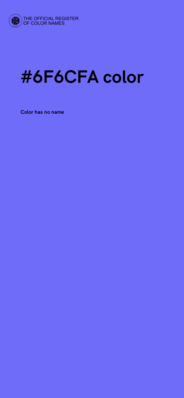 #6F6CFA color image