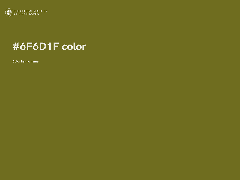 #6F6D1F color image