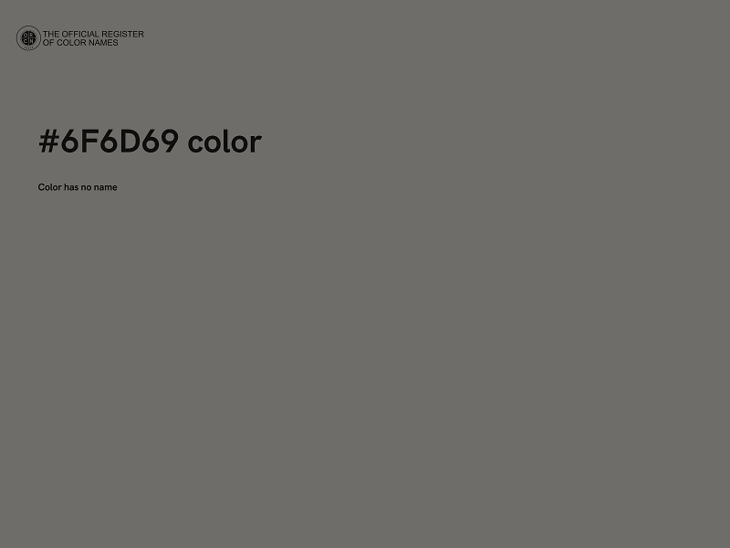 #6F6D69 color image