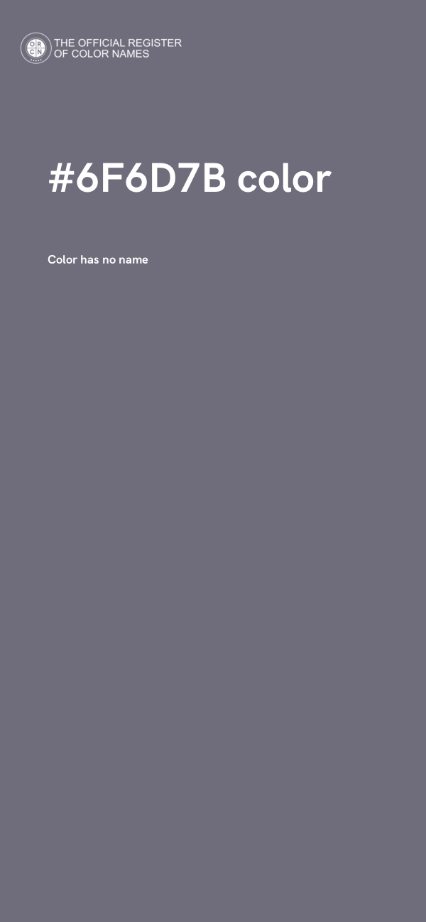 #6F6D7B color image