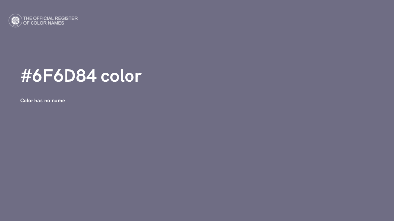 #6F6D84 color image