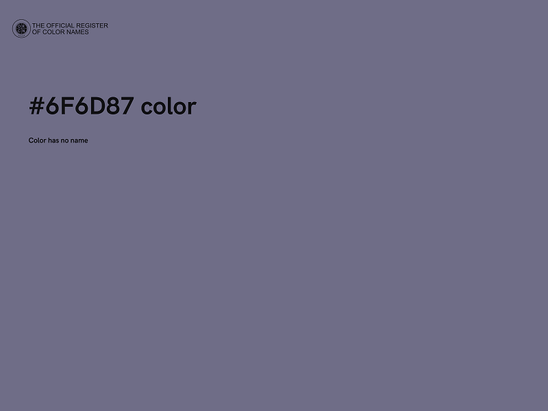 #6F6D87 color image
