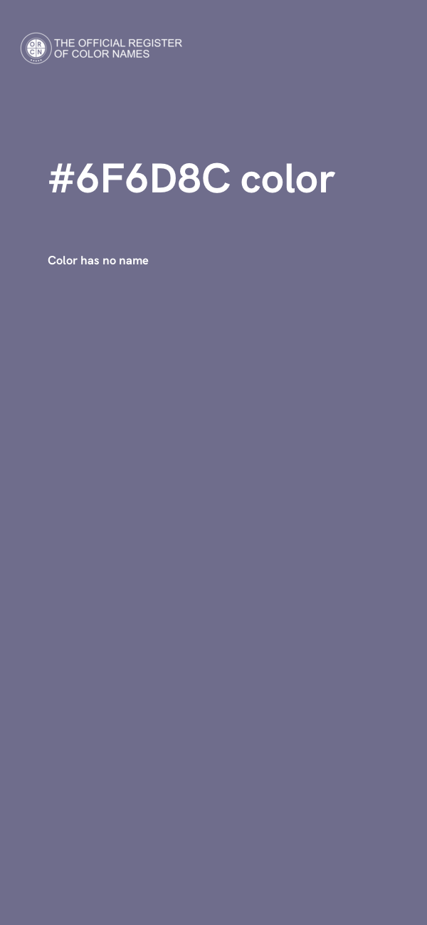 #6F6D8C color image