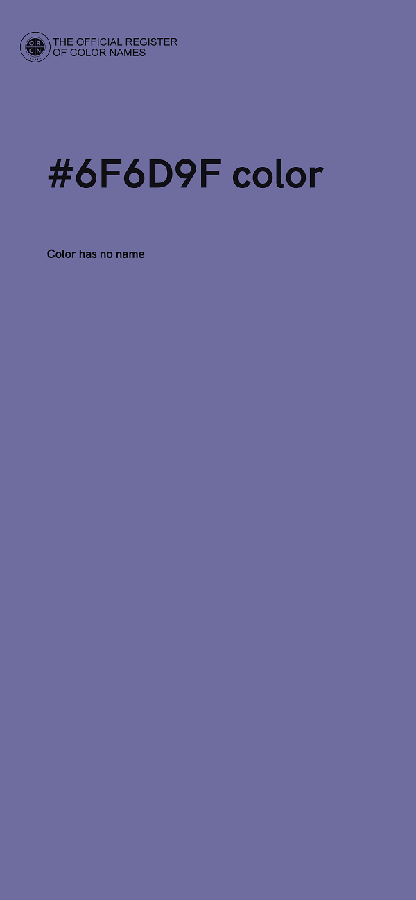 #6F6D9F color image
