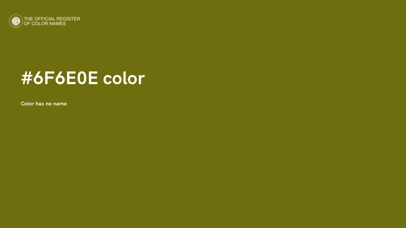 #6F6E0E color image