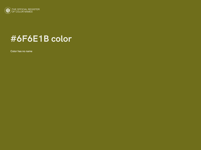 #6F6E1B color image