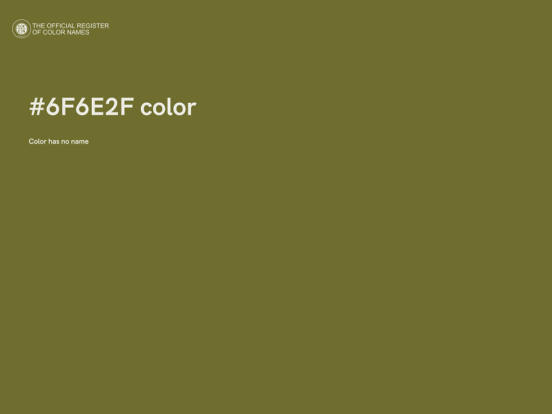 #6F6E2F color image