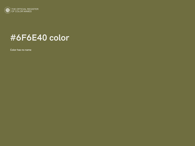 #6F6E40 color image