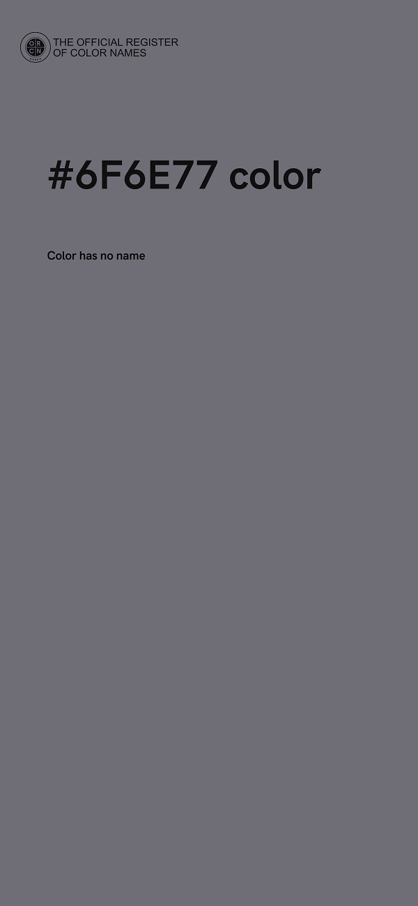 #6F6E77 color image