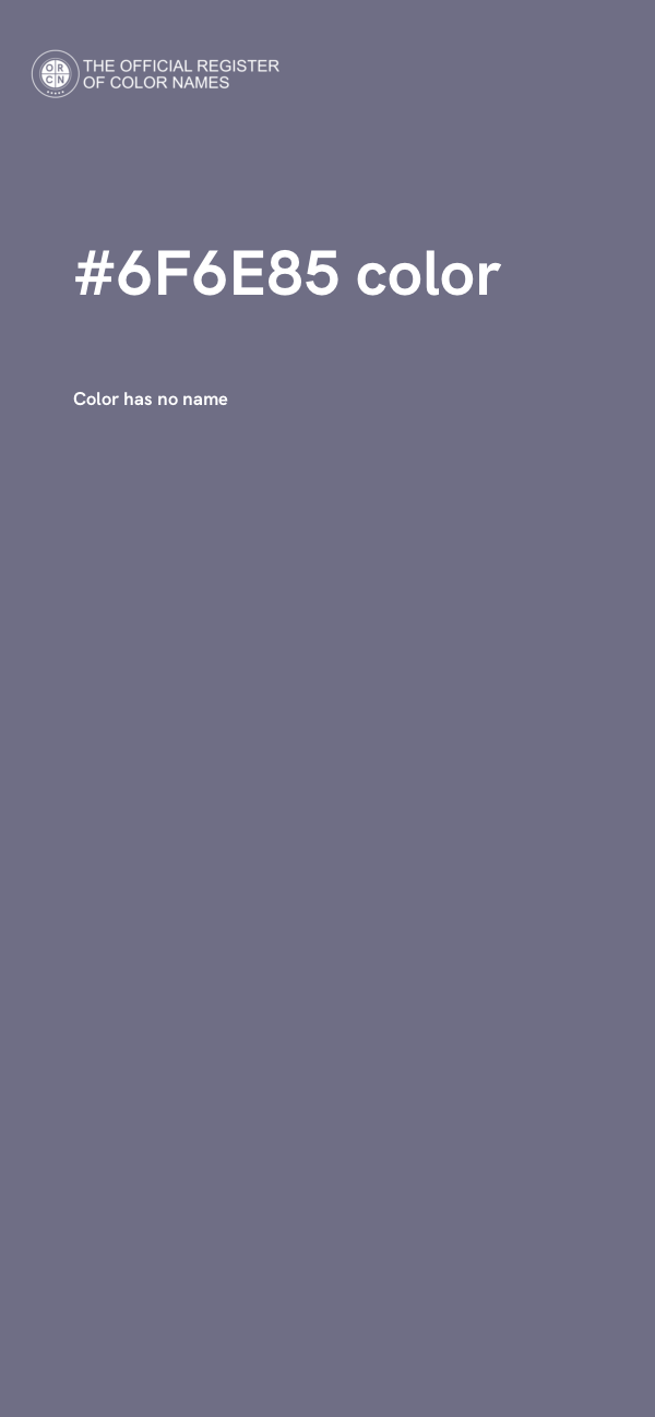 #6F6E85 color image