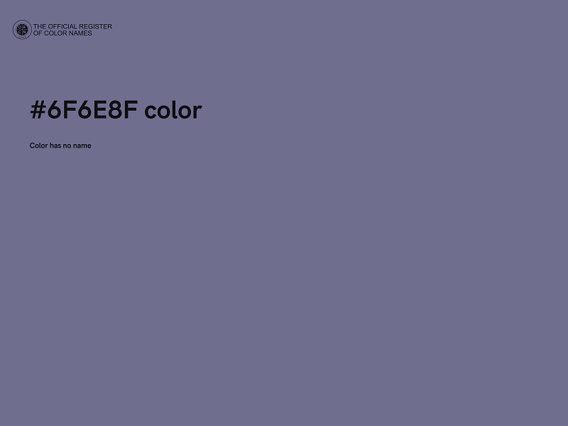 #6F6E8F color image