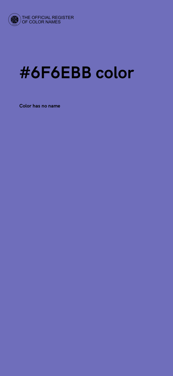 #6F6EBB color image