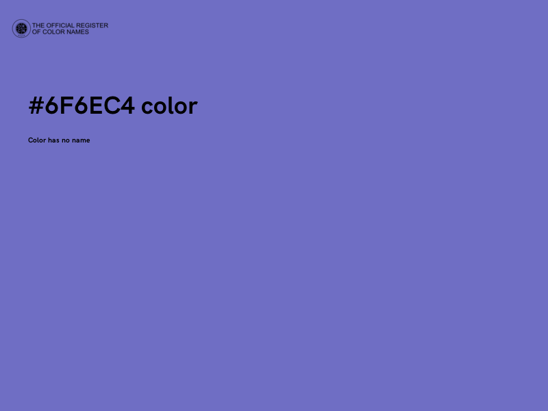 #6F6EC4 color image