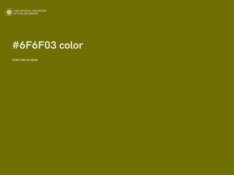 #6F6F03 color image