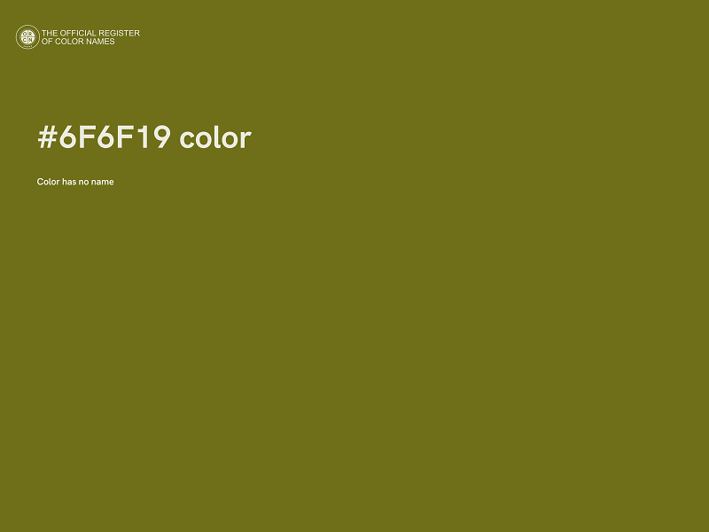 #6F6F19 color image