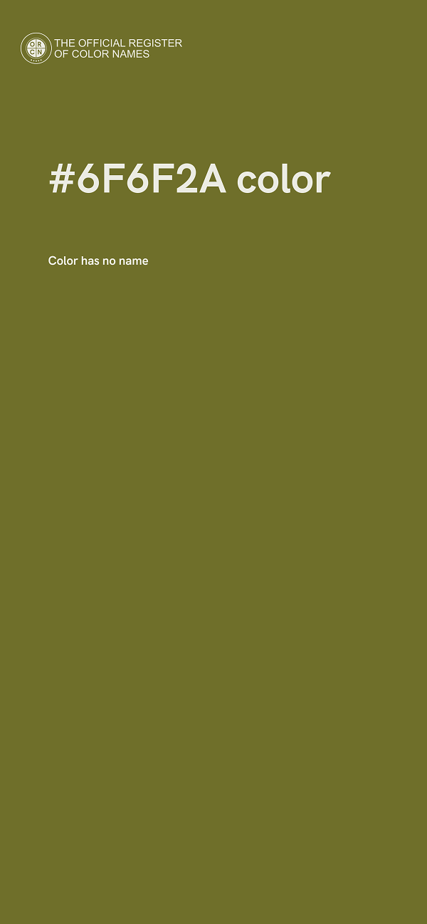 #6F6F2A color image