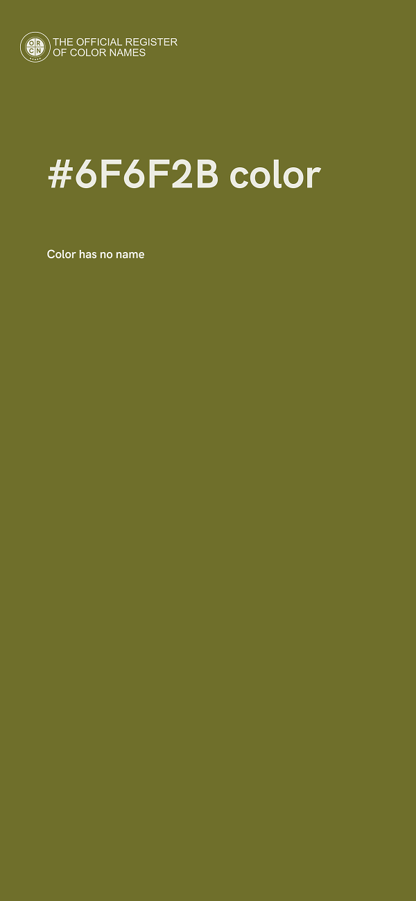 #6F6F2B color image