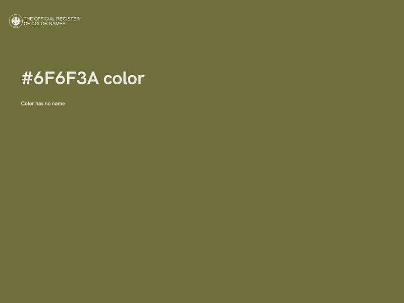 #6F6F3A color image